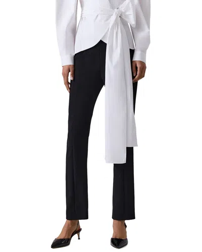 Carolina Herrera Slim Leg Wool-blend Pant In Black