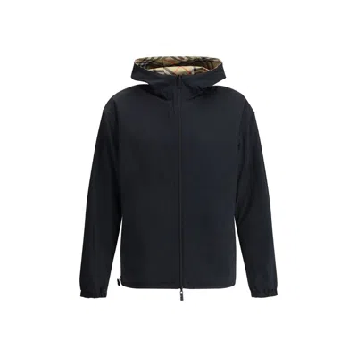 Burberry Printed Polyester Reversible Jacket In Neutral