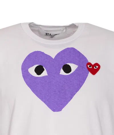 Comme Des Garçons Play Printed T-shirt And Logo Patch