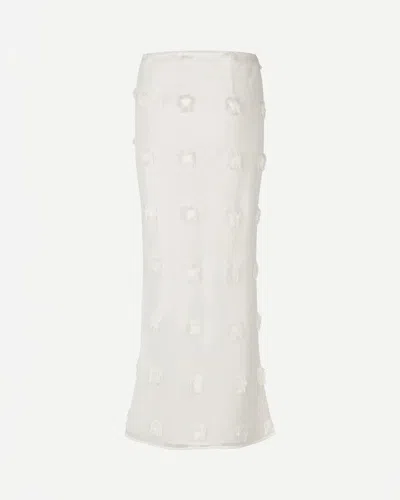 Samsoe & Samsoe Saagnete Long Skirt In White