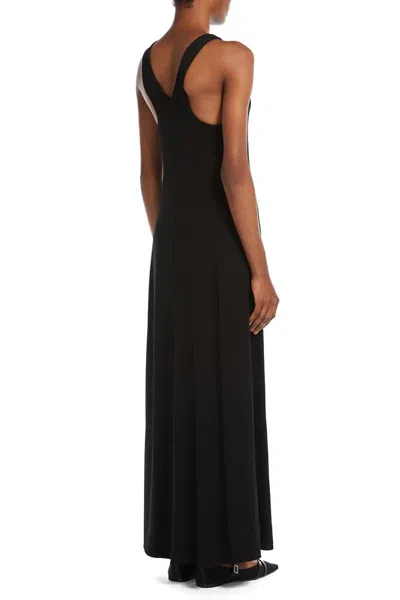 Max Mara Garda Viscose Jersey Midi Dress In Black