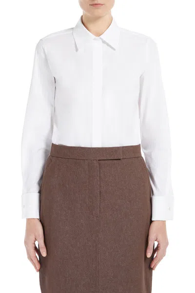 Max Mara Stretch Cotton Poplin Shirt