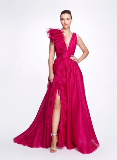 Marchesa Silk Organza Ballgown