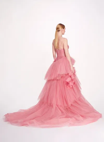 Marchesa Sweetheart Tiered Ballgown