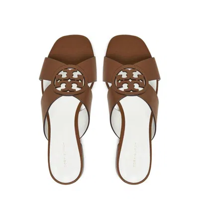 Tory Burch Miller Crisscross Sandal In Brown