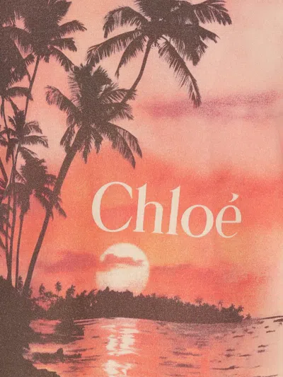 Chloé Baby Fit Logo T-shirt In Cotton Jersey Golden Brass Size Xs 100% Cotton In White