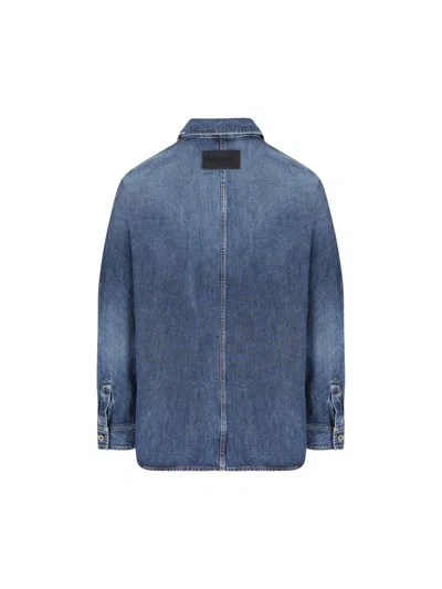Givenchy Classic Denim Shirt With Button-up Front In Blue