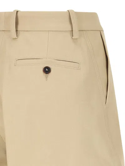 Givenchy Cotton And Wool Cocoon Trousers With Pockets Clothing In Neutral