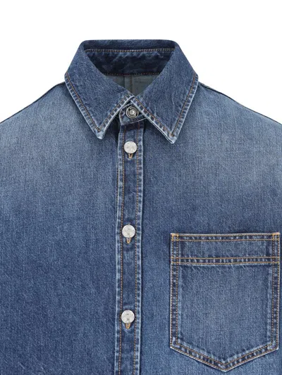 Givenchy Classic Denim Shirt With Button-up Front In Blue