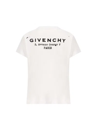 Givenchy Regular Fit Cotton T-shirt With Logo Design In White