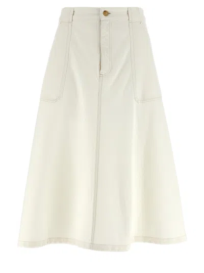 Apc Laurie A-line Skirt With Button Detail