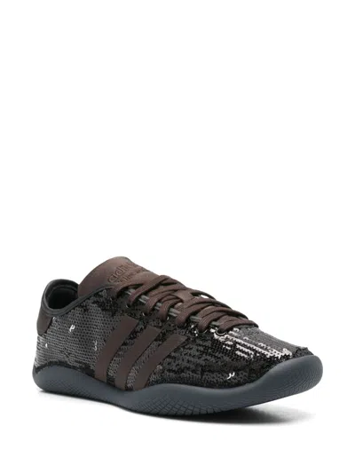 Adidas Originals Adidas X Wales Bonner Karintha Lo Sequin Brown In Black