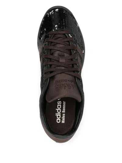 Adidas Originals Adidas X Wales Bonner Karintha Lo Sequin Brown In Black