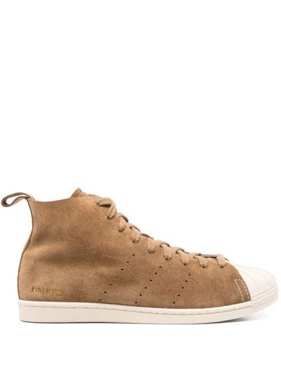 Adidas Originals Adidas By Wales Bonner Superstar Hi Sneakers In Brown