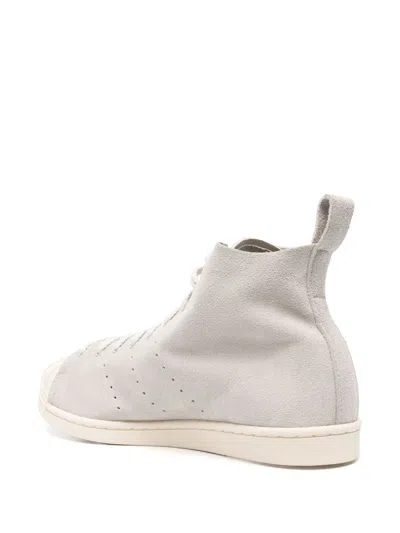 Adidas Originals Adidas X Wales Bonner Superstar Hi White In Gray