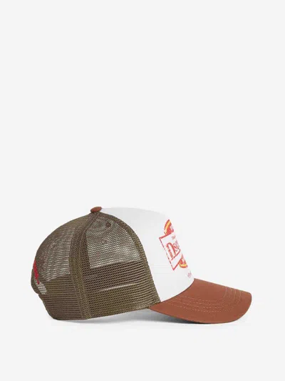 Dsquared2 Printed Mesh Cap In Brown