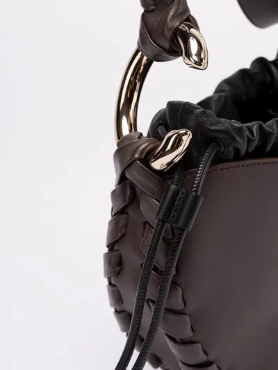 Chloé Structured Leather Shoulder Bag With Braided Detailing