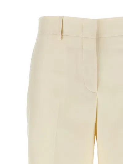 Brioni Wool-blend Trousers In Neutral