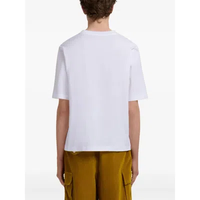 Marni Logo T-shirt In White