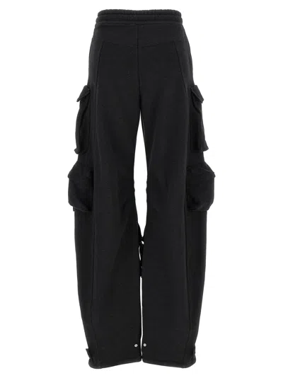 Attico Trousers Cargo Pockets Elastic Waistband