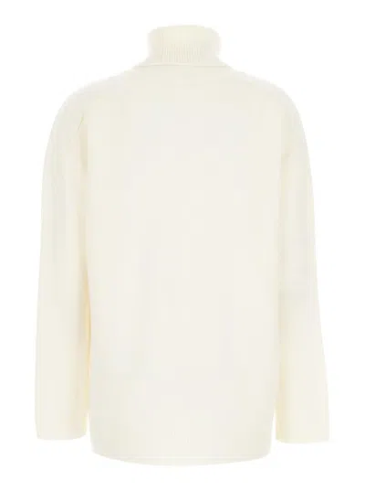 P.a.r.o.s.h White Crewneck Sweater In Knit Woman