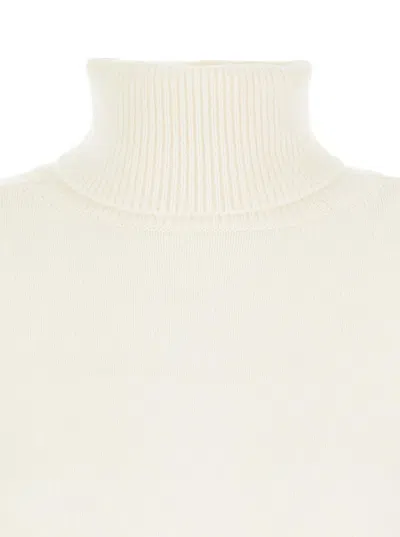 P.a.r.o.s.h White Crewneck Sweater In Knit Woman