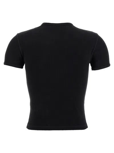 Diesel Womens 02 T-ele-p2 Graphic-print Cotton-jersey T-shirt In Black