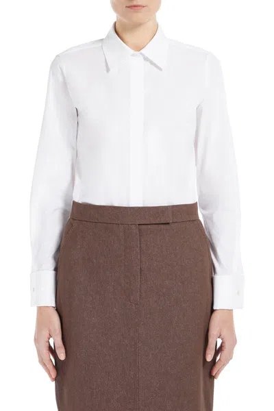 Max Mara Stretch Cotton Poplin Shirt
