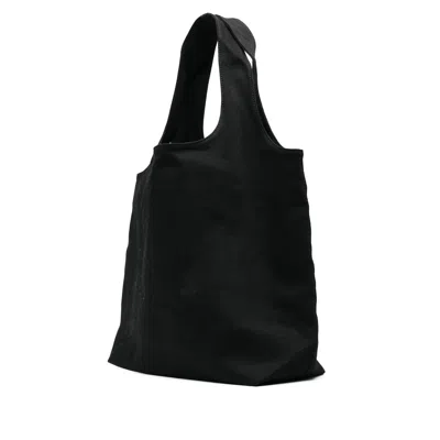 Apc A.p.c. Black Canvas Ninon Shopping Bag