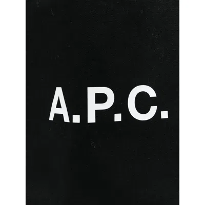 Apc A.p.c. Black Canvas Ninon Shopping Bag