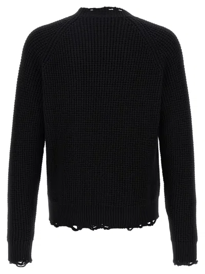 Dsquared2 Destroyed Sweaters And Cardigans Black In Black