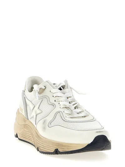 Golden Goose Mesh Panel Sneakers Star Emblem In Multi