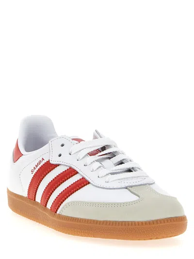 Adidas Originals Low-top Sneakers With Rubber Sole And Stripes In White