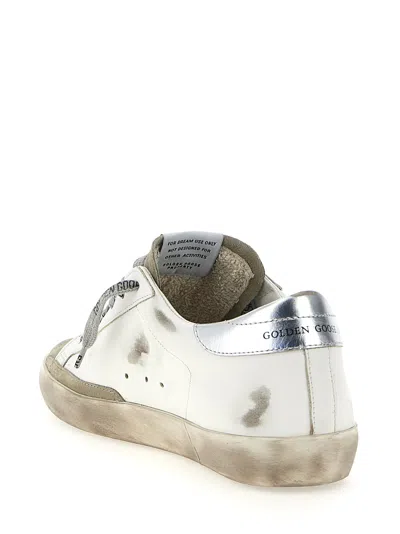 Golden Goose Deluxe Brand White Leather Super Star Classic Sneakers In White