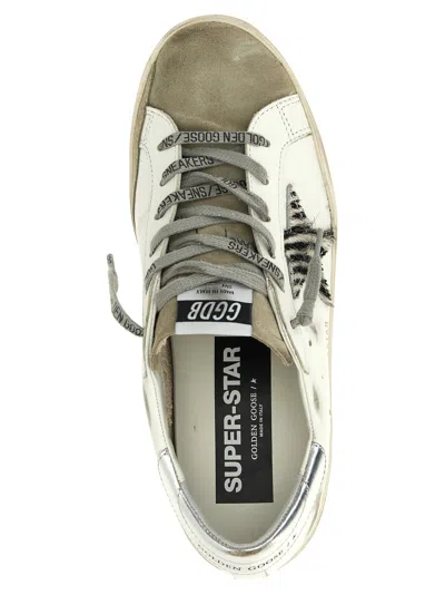 Golden Goose Deluxe Brand White Leather Super Star Classic Sneakers In White