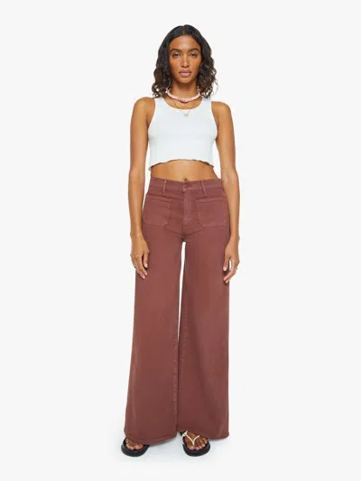 Mother Patch Pocket Undercover Sneak Pants In Cats And Dogs Friar Brown In Brown