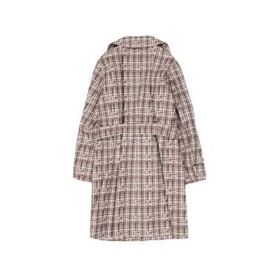 Herno Linen Trench Coat In Neutral