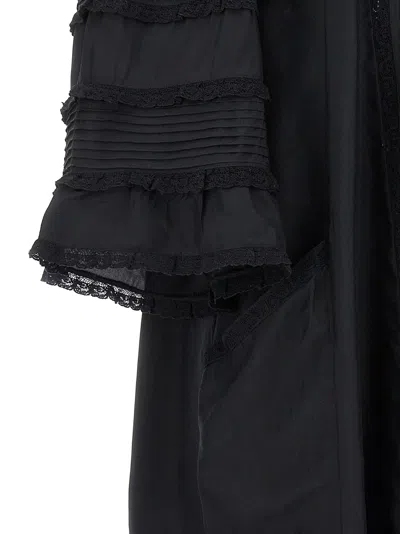 Isabel Marant Zakae Ruffle-trimmed Silk Minidress In Black