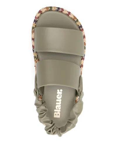 条纹低跟凉鞋（5厘米）