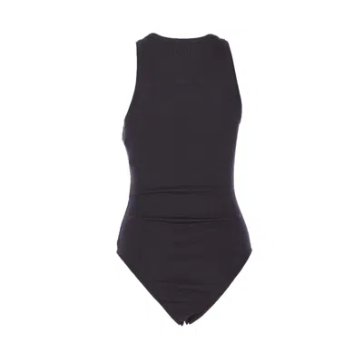 Alaïa Alaia Women Bodysuit In Ribbed Knit Shaping