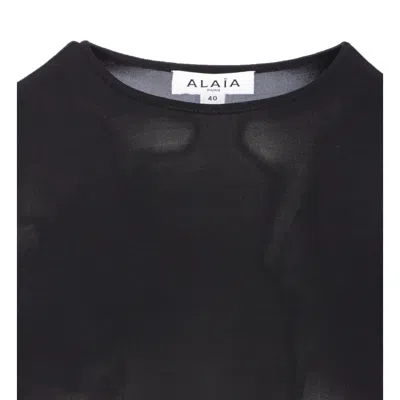 Alaïa Alaia Women Jersey T-shirt In Black