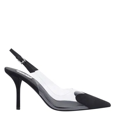 Alaïa Alaia Slingback Heel Le Coeur Lat. Black In Black