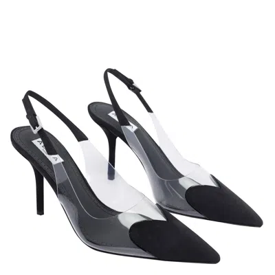 Alaïa Alaia Slingback Heel Le Coeur Lat. Black In Black