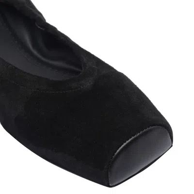 Alaïa Alaia Women Ballet Flats Suede Ballerinas In Black