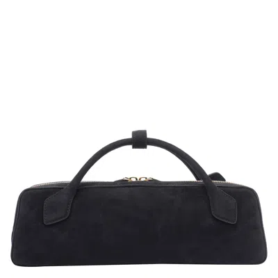 Alaïa Womens Le Teckel Small Leather Shoulder Bag Noir
