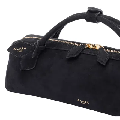 Alaïa Womens Le Teckel Small Leather Shoulder Bag Noir