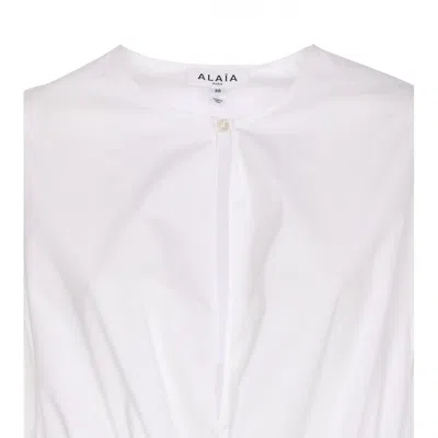 Alaïa Alaia Women Ruffle Dress In White