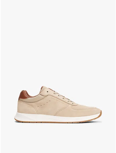 Tommy Hilfiger Suede Low In Neutral
