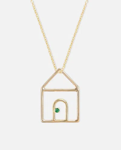 Aliita Casita Esmeralda Necklace In Gold
