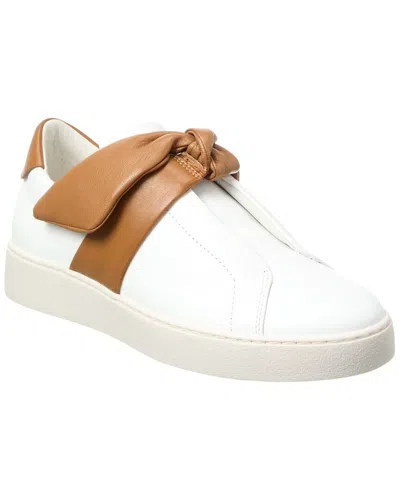 Alexandre Birman Asymmetric Clarita Leather Sneaker In White